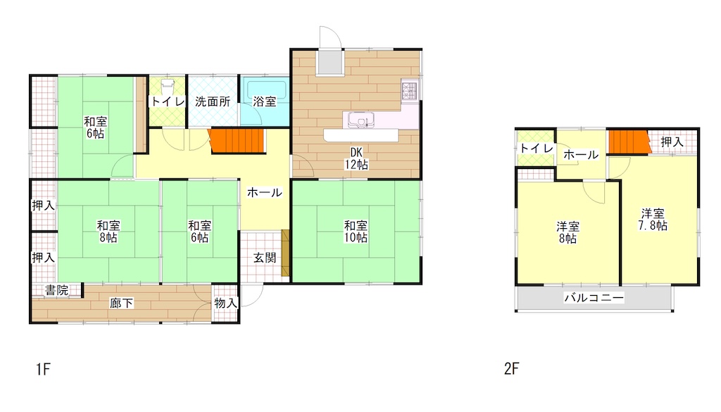 森友一里塚　中古戸建て間取り図