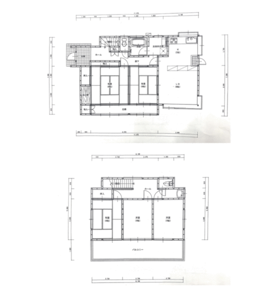 日光市森友　森友水汲道貸家間取り図